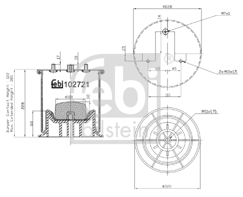 Bellow, air suspension